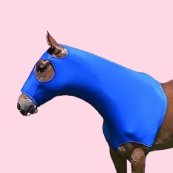 Showman Stretchy Lycra Pull on Slicker Hood Mini Pony Foal - Royal Blue - Picture 1 of 1